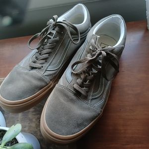 VANS Men's Suede Canvas sneakers in Tan
